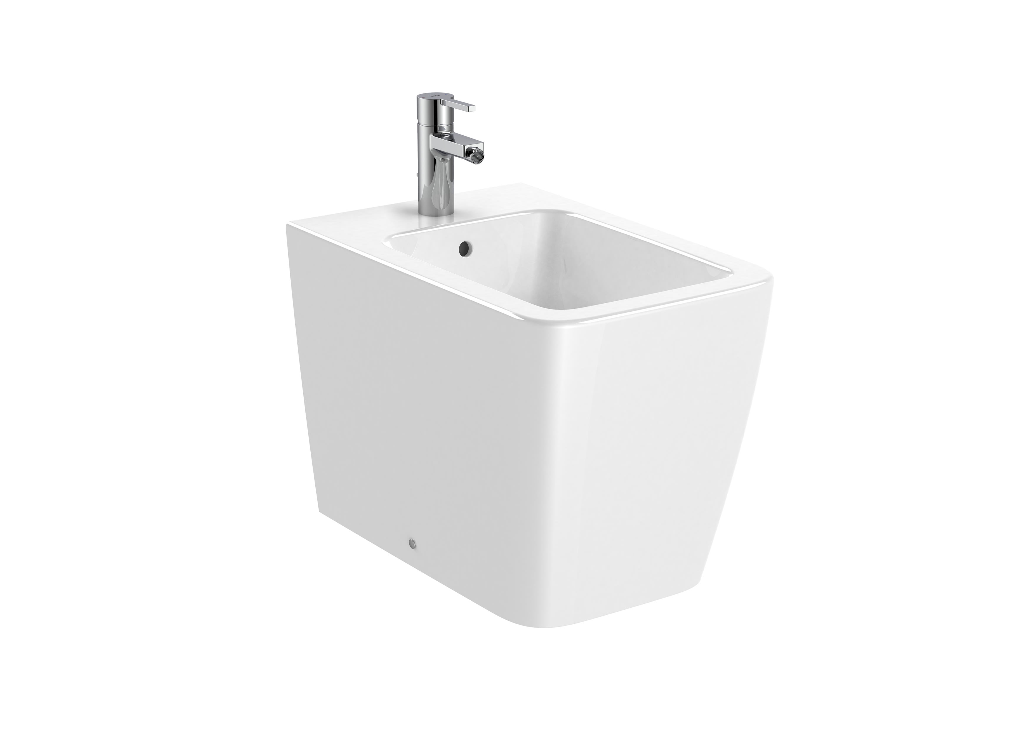 SQUARE - Floor Standing Bidet, Single Tap Hole